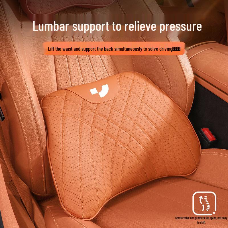 Ji Yue 07/01 Car Headrest Lumbar Support Memory Foam Neck Pillow Pad, All-Season Universal Model.