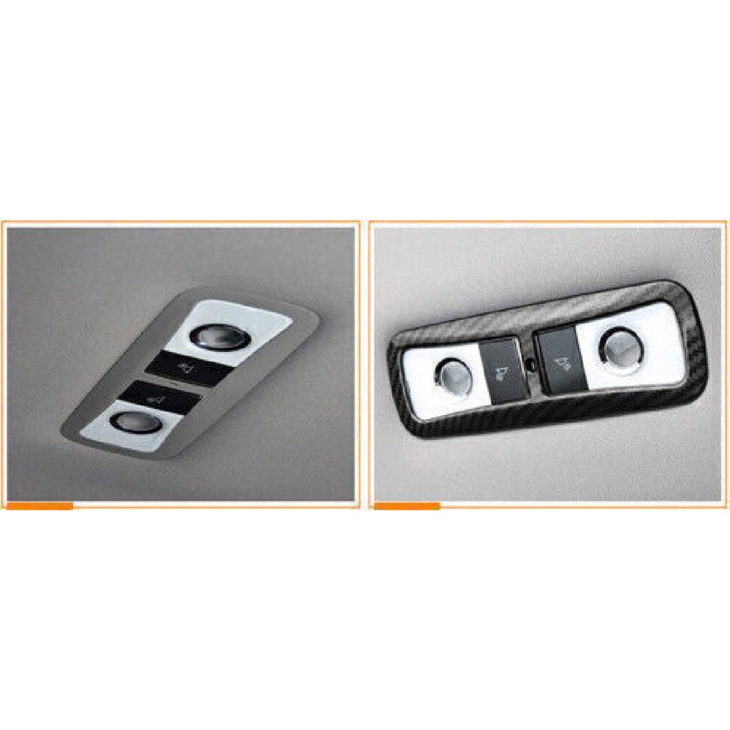 Fit For Honda CRV CR-V 2017- Carbon Fiber Rear Reading Light Cover Trim 1pcs