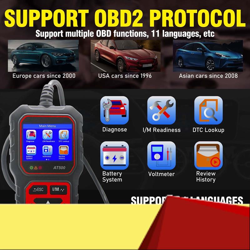 Erase Check Engine Light Car Scan Tools OBD2 Scanner AT500 OBD2 Scanner Diagnostic Tool-M53K