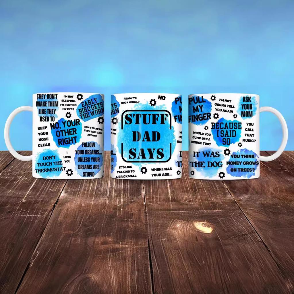 Father's Day gift ceramic coffee mug self-love tea cup