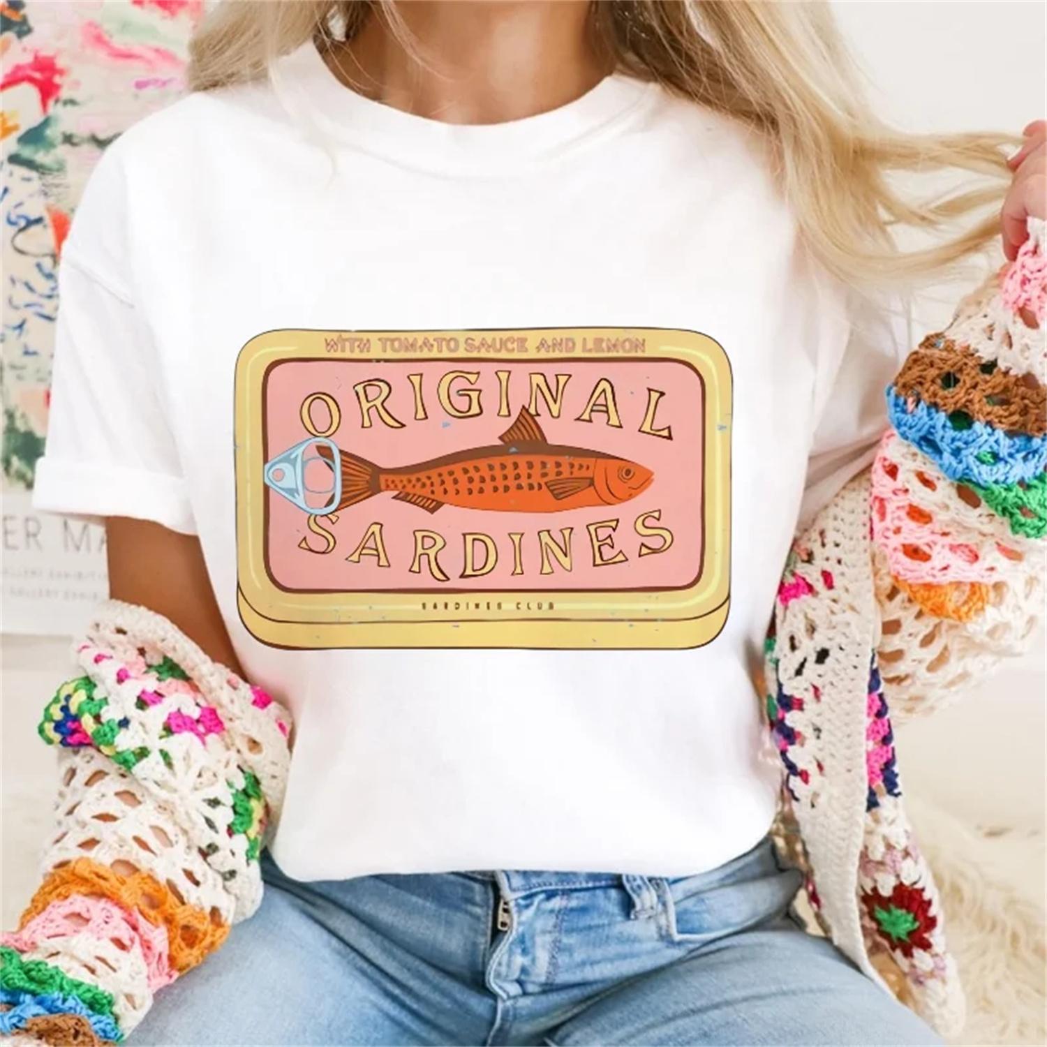 

Printed Short Sleeved Original Sardinia Pattern Watercolor Cartoon Summer Casual T-Shirt Clothing Cute Women s Regular Top T-Shi XXXXXL білий