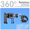 360 Rotation Motorcycle Phone Holder,Bicycle Handlebar Mount Bracket GPS Stand for Smartphone 4-7 inch,Anti-Shock Bike Accessory