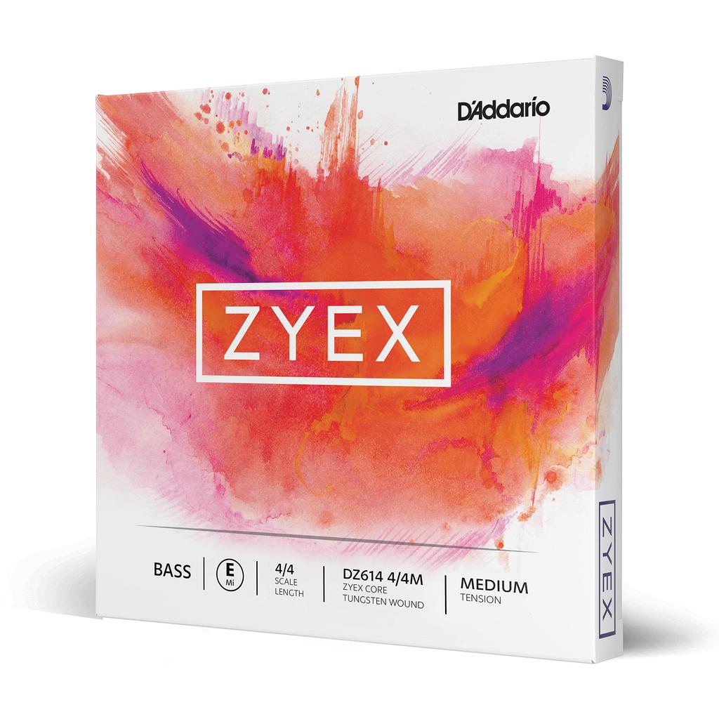 Zyex DZ614 Medium Tension Single String for Double Bass D'Addario E-String 4/4M (Wood Bass)