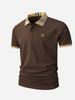 Men's Short Sleeve Polo Shirt Lightweight Quick Dry Golf Shirt for Outdoor Work