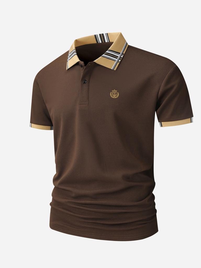 Men's Short Sleeve Polo Shirt Lightweight Quick Dry Golf Shirt for Outdoor Work
