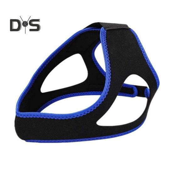 

Ремень для подбородка против храпа, эффективный ограничитель храпа, регулируемый ремешок для сна, для мужчин и женщин, чтобы держать рот закрытым синий