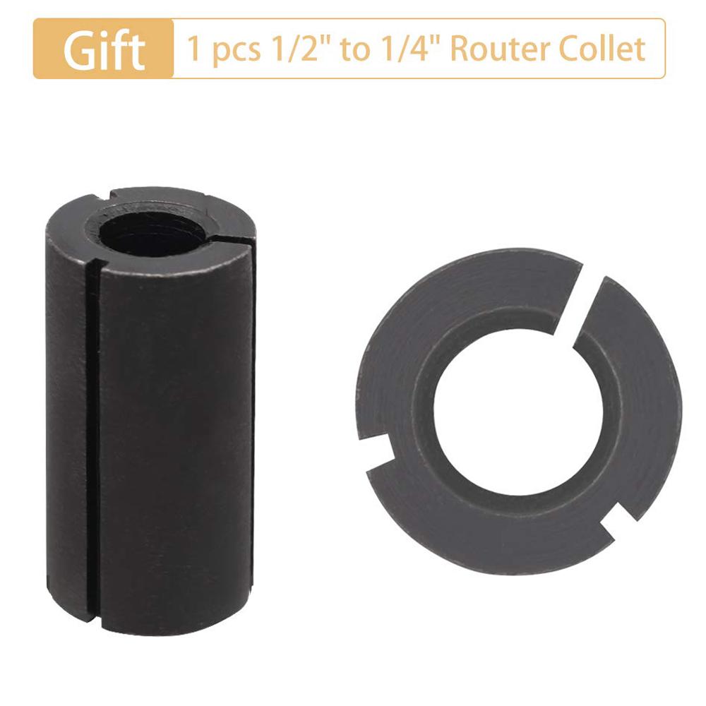 3-Blade Wood Planer Bit Wood Router Cnc Spoilboard Surface Router 1/4" Shank 1" Cutting Diameter Router