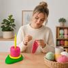Rotating Crochet Yarn Holder 3D Printing Yarn Ball Rack Convenient Yarn Winder Stand Home Crafting
