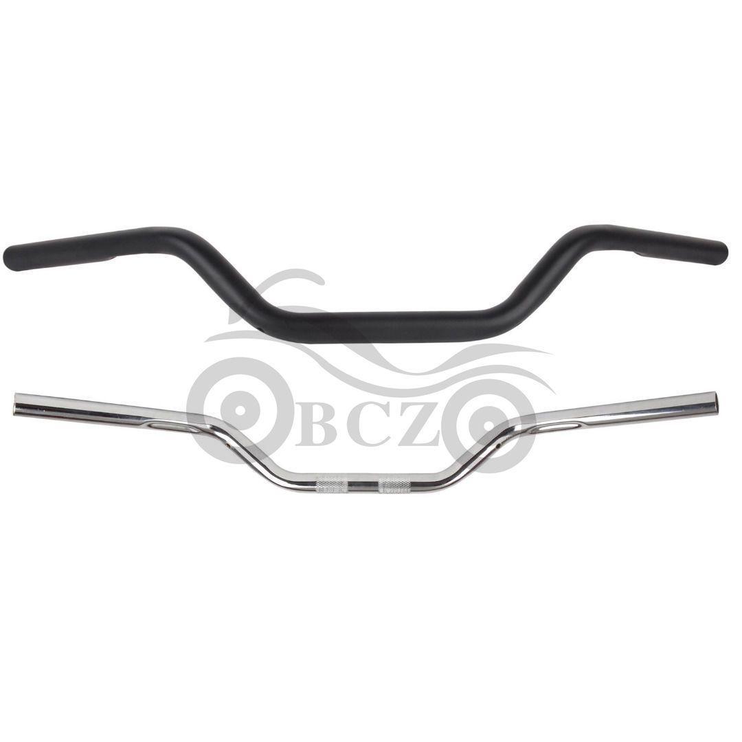 Modified Handlebars and Risers for Harley 883, XL1200, and 48 Models Black
