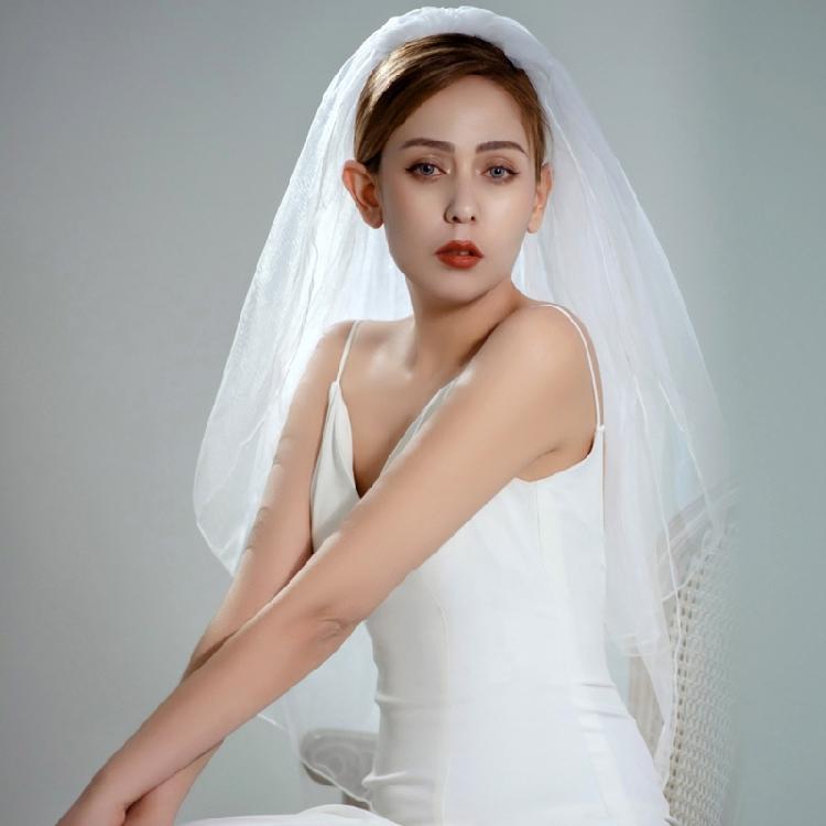 Wedding Veil for Wedding Party Bride Veil Sheer Head Scarf White