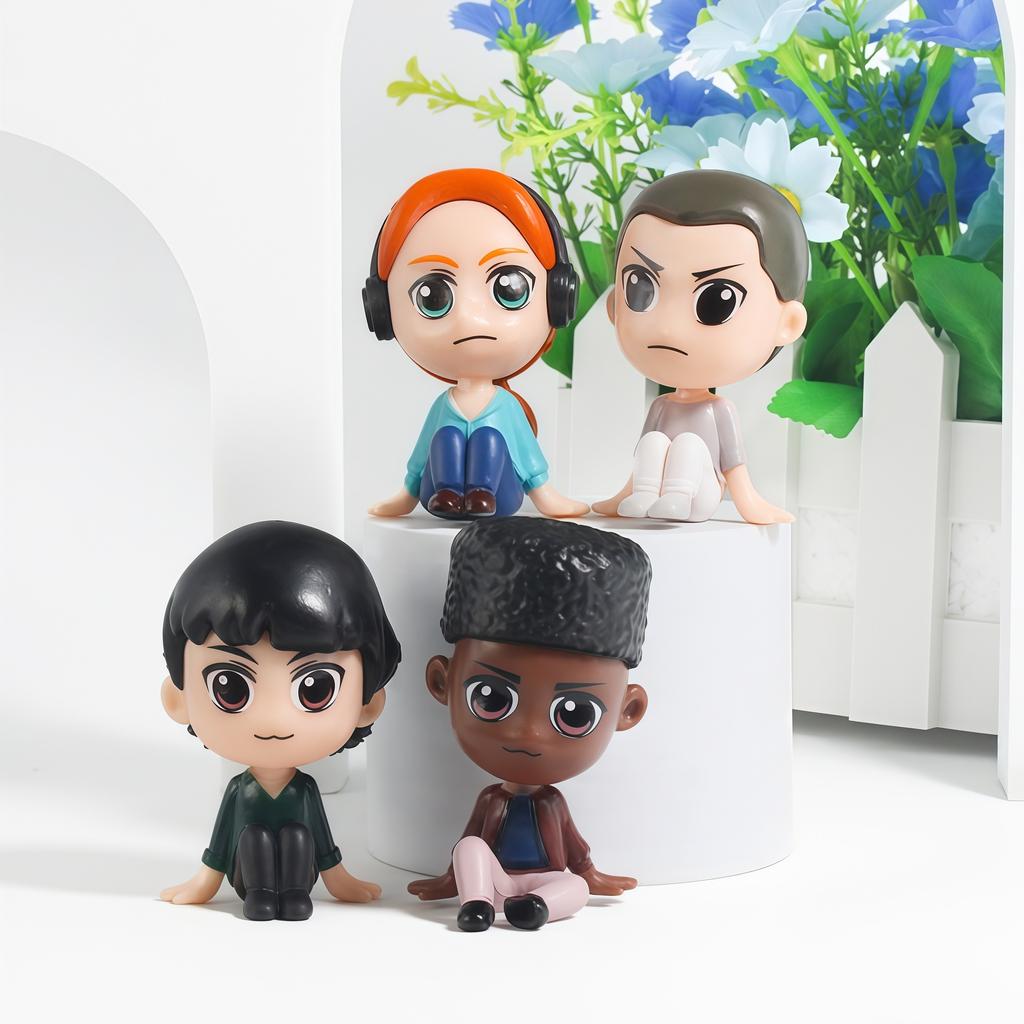 8Pcs/Set Stranger Figure Eleven Dustin Barb Steve Demogorgon Action Figures Toys Things Figurine Collectible Model Doll