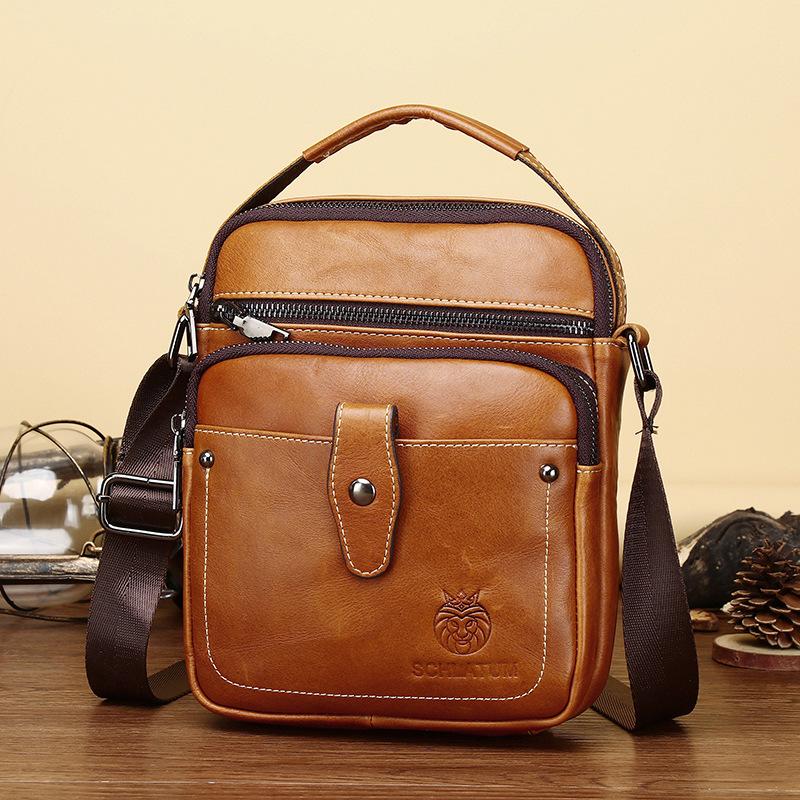 Men's Single-shoulder Crossbody Bag Genuine Leather Men's Bag