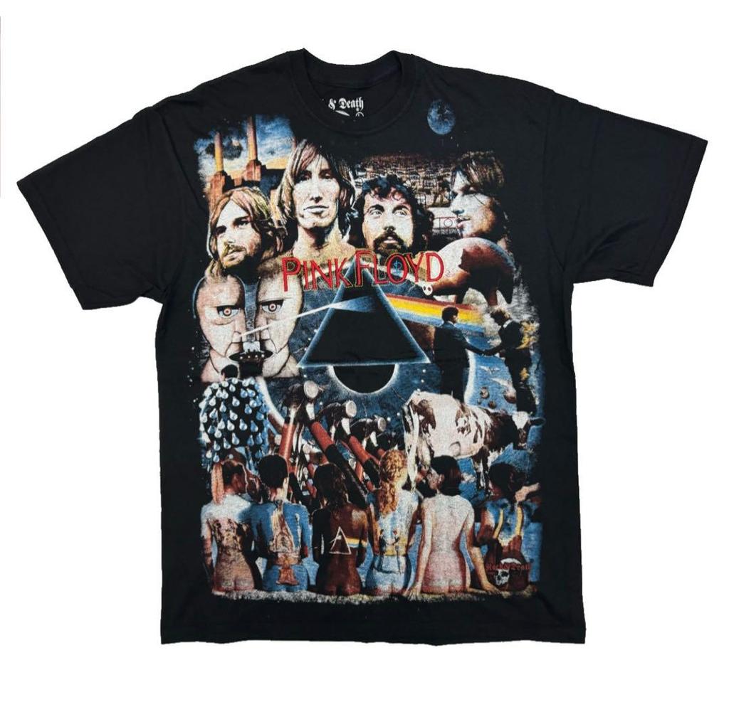 Pink Floyd Vintage Shirt Dark Side Of The Moon Band Embroidered Print