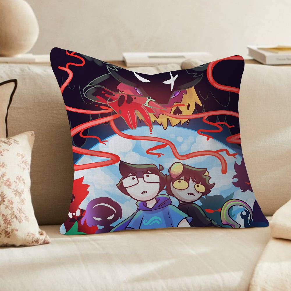 Popular Internet Anime HHomestuck Cushion Cover Pillowcase Upholstery Sofa Throw Pillow Home Decor Pillowcas