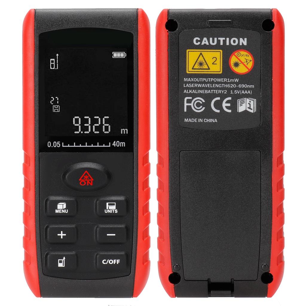 KXL-E40 Laser Range Finder with Display Hand Held Distance Measuring Equipment 0.05-40m