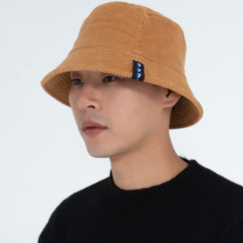 ODD DOT Cozy Corduroy Bucket Hat_White