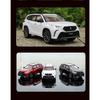 1/24 Toyota Crown KLUGER SUV Alloy Car Model Diecast Metal Toy Off-road Vehicles High Simulation Sound and Light Collectibles Kids Gift
