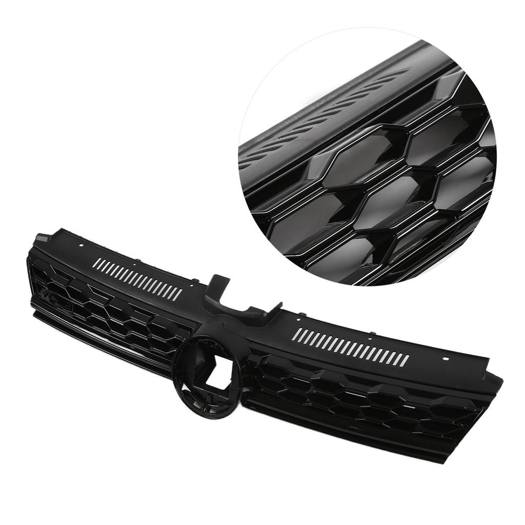 Gloss Black Honeycomb Grille Grills Replacement for MK7.5 Facelift 2017?2020
