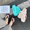 Fashion Thick Bottom Platform Sea Flip-Flop Thong Sandals Summer Shoes Soft Bathroom Slippers Pillow Slides Outdoor Indoor Shoes Women