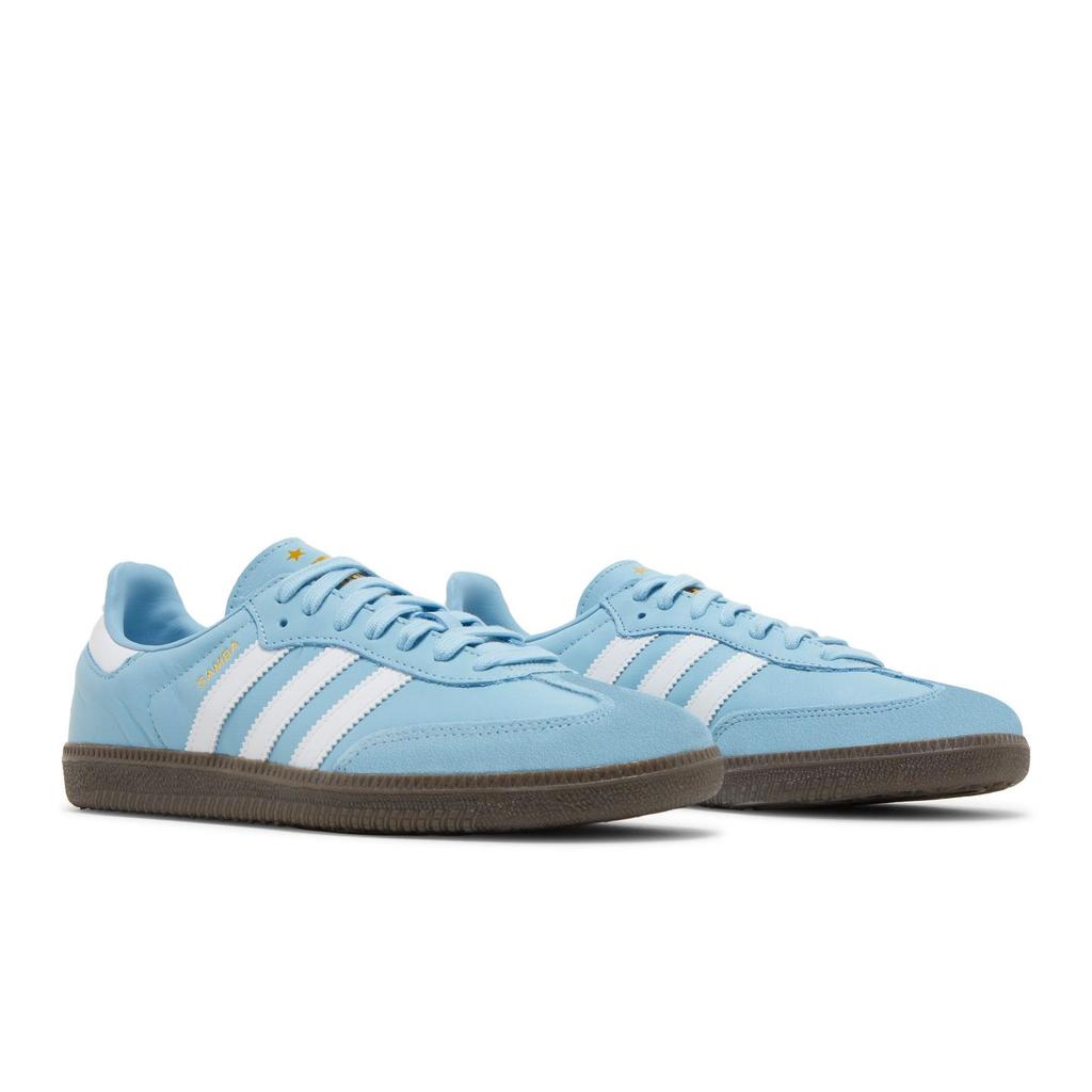 adidas Samba Team 'Argentina' (Unisex) Clear Blue / Cloud White / Tactile Blue Skateboard Shoes HQ7037