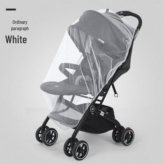 Plasă de țânțari universală cu fermoar pentru cărucior de bebeluș cu acoperire completă - Criptată și Mărită