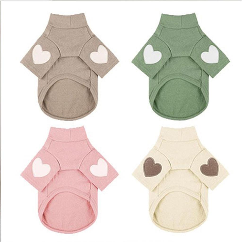 New Shirt Pet Warm Clothes Pet Dog Clothes Base Designer Cute Love Bear Teddy Yorkshire Hoodie Puppy Clothing MWTJK01