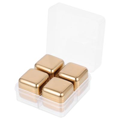 1Set Reusable Ice Cube Set Stainless Steel Cooling Cubes for Drink Chiller Portable Beverage Ice Bars Household Party Gift Ideas