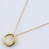 Eternal circle Necklace Elsa Peretti K18 yellow gold 4.7g Women Used