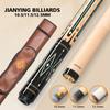 Jianying YFEN Pool Cue Stick, 11.5/12.5 Mm Tip Low Deflection Shaft Billiard Cue Sticks with Hard Case, 2-Pieces 58" Pool Table