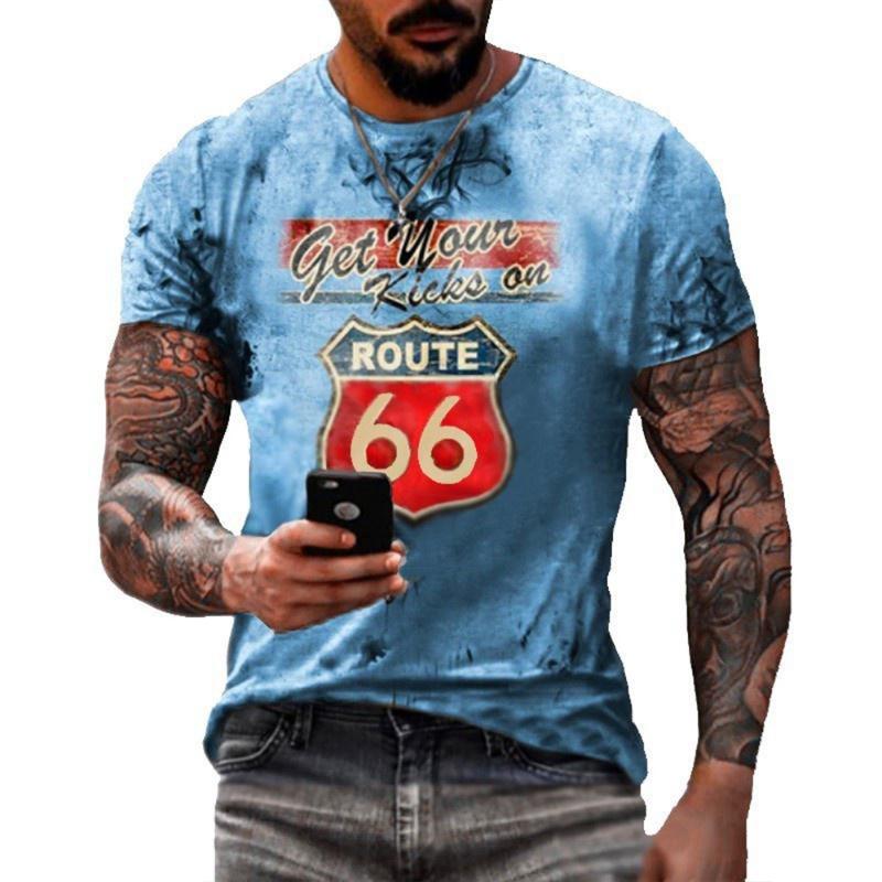 Summer Fashion Men's 3D Printed Personalized Art Casual Comfortable Daily T-shirt