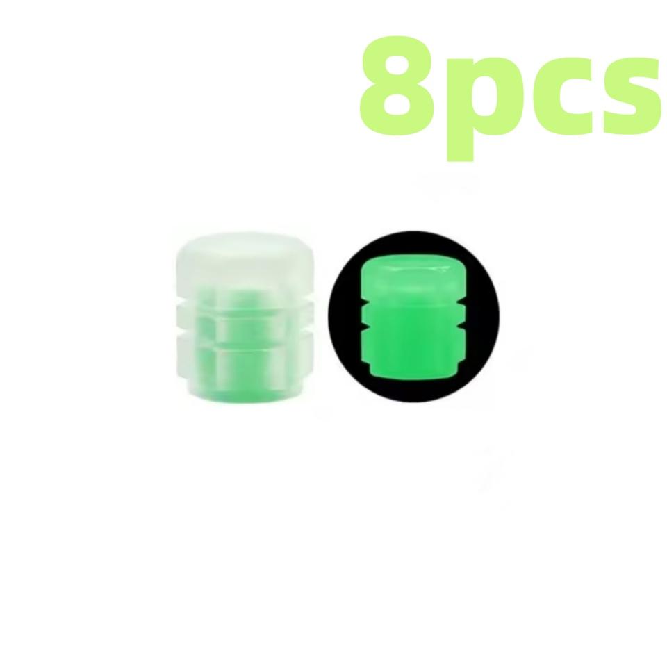 Φωτεινά Καπάκια Βαλβίδας Φθορίζοντα Νυχτερινά Καπάκια Βαλβίδας Ελαστικών Αυτοκινήτου Μοτοσυκλέτας Ποδηλάτου Φωτεινή Διακόσμηση Ακροφύσια Τροχών Καπάκι Ελαστικού Αξεσουάρ Αυτοκινήτου Βαλβίδες 1
