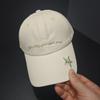 South Korea's new star letter embroidered baseball cap for women with a small face and a versatile sunshade cap for men