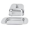 Bright Butter Box with Lid Stainless Steel Cheese Box for Bread Food Pastry Home Restaurant