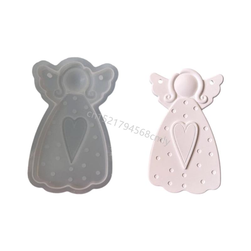 Artistic Angelic Silicone Mould Reusable Designs for Crafting Home Decoration Holiday Presents Hobbies Supplies 6XDE
