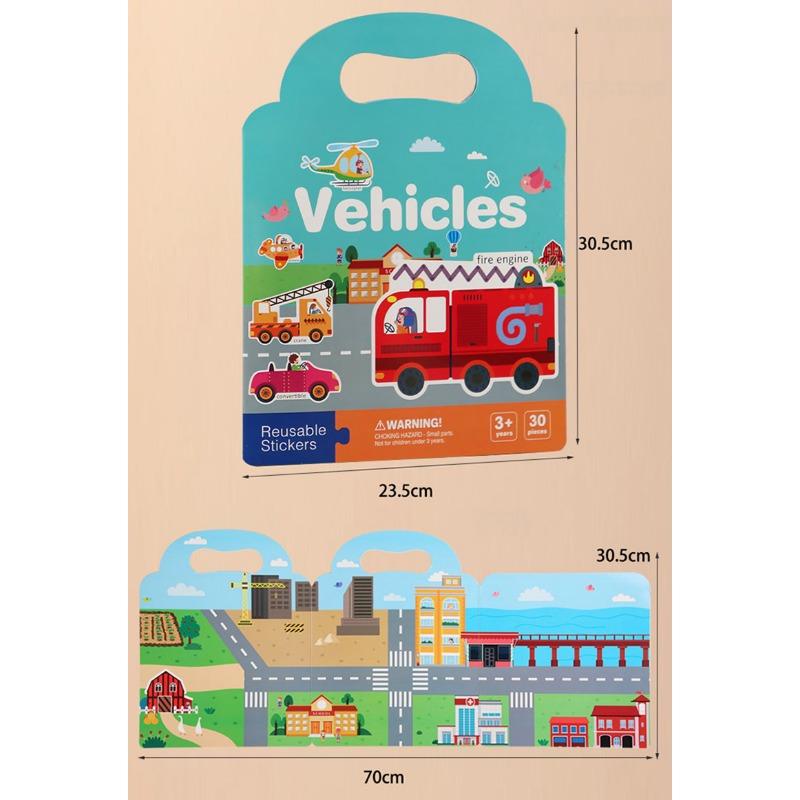 Kids Early Educational Enlightenment Bubble Sticker Book Puzzle Toddler Toy Kindergarten Gift