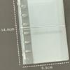 M5 A7 A6 Diagonal PP Three Fold PP Loose Leaf Notebook Cover Mini Portable Sticker Small Card Photo Storage Ledger