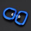 Outdoor Aluminum Alloy Key Ring Connection Rotary Swivel Buckle Adapter Dark Blue