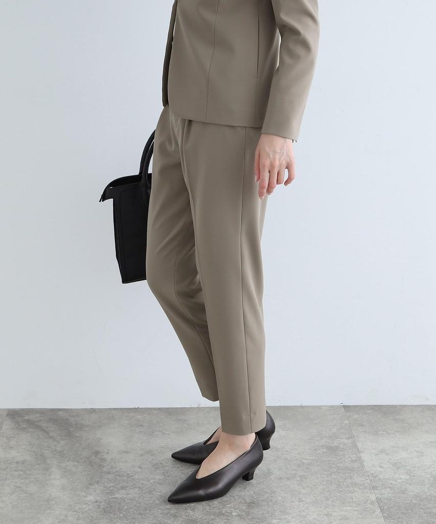 Pants Stretch Tuck Tapered Pants 12761025 Greige 15 [Indivi] (single Item) [Standard suit/washable/UV Care] Women's (050) (3L)