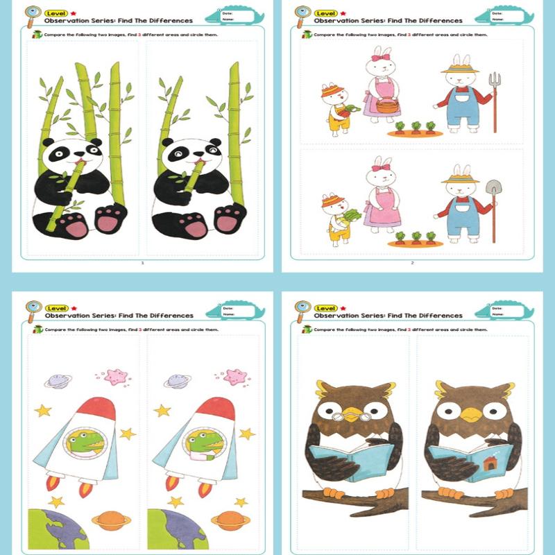 1 Set Find Something Games Visual Discovery Challenge Finding Differences Fun Book Pictures And Illustrations