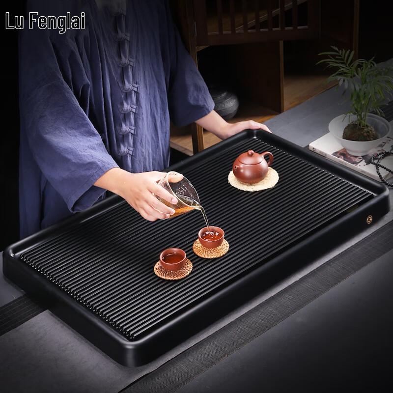 LuFengLai Современный бакелитовый прямоугольный чайный поднос