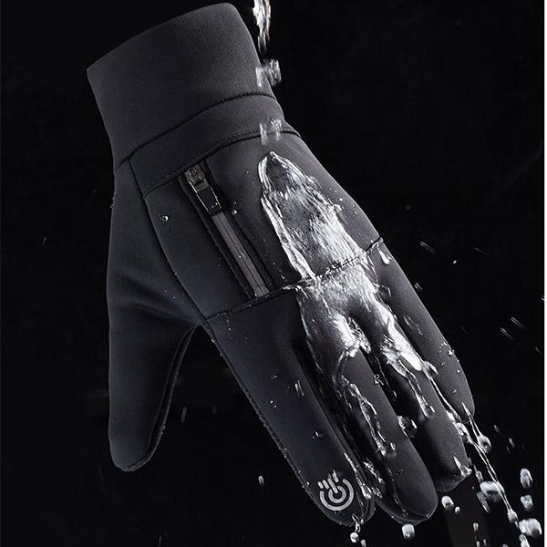 Cycling Gloves Autumn and Winter Outdoor Sports Waterproof Touch Screen Warm Plus Velvet Thick Fishing Gloves Cycling Men and Women