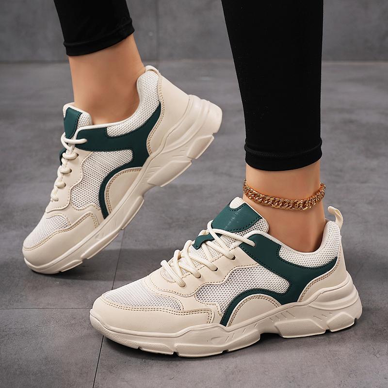 2025 New Seasonal Net Shoes, Breathable and Lightweight Casual Sports Shoes, Thick-soled and Mesh Upper Shoes