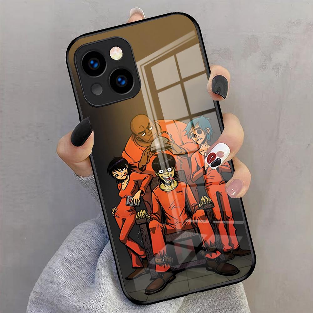 GorillazS Band Handyhülle Für IPhone 17 Pro Max 16 15 14 Pro Max 13 11 X Xs Xr 8 7Plus Glasabdeckung