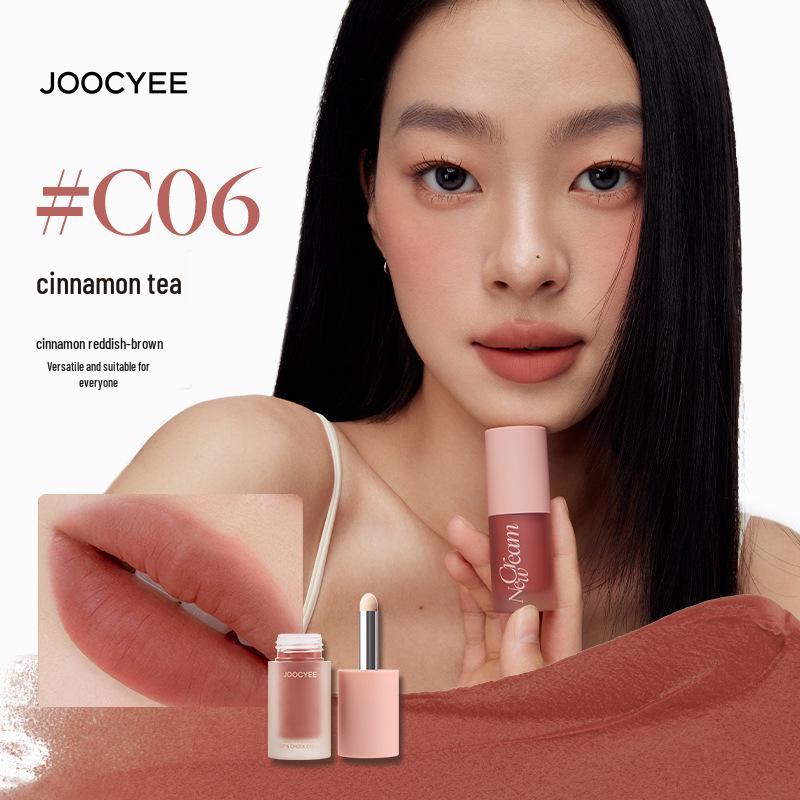 Joocyee Yeast Velvet Mist Multi-Use Cream: Lip Glaze & Face Blush, 4g