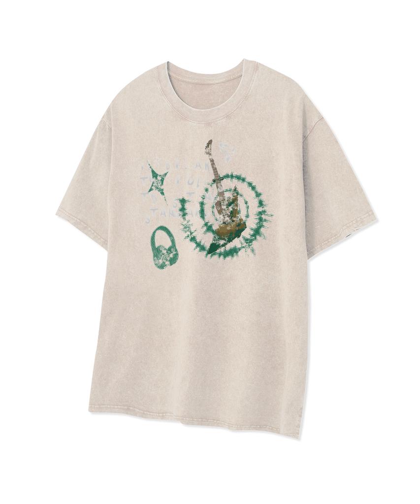 STANDARDERROR 87-Stan319 Electric Garage Crack Pigment Short Sleeve T-Shirt (4 Colors)