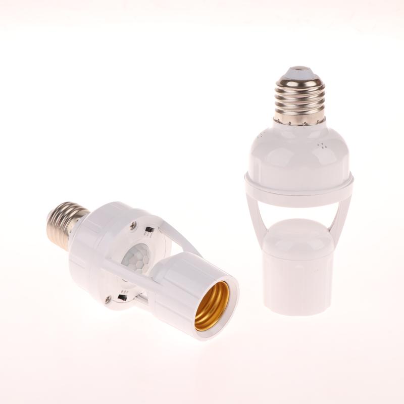 E27 Socket Converter With Pir Motion Sensor Led Lamp Base Intelligent Switch Light Bulb Holder Ac 85-265V Dimming Delay Control