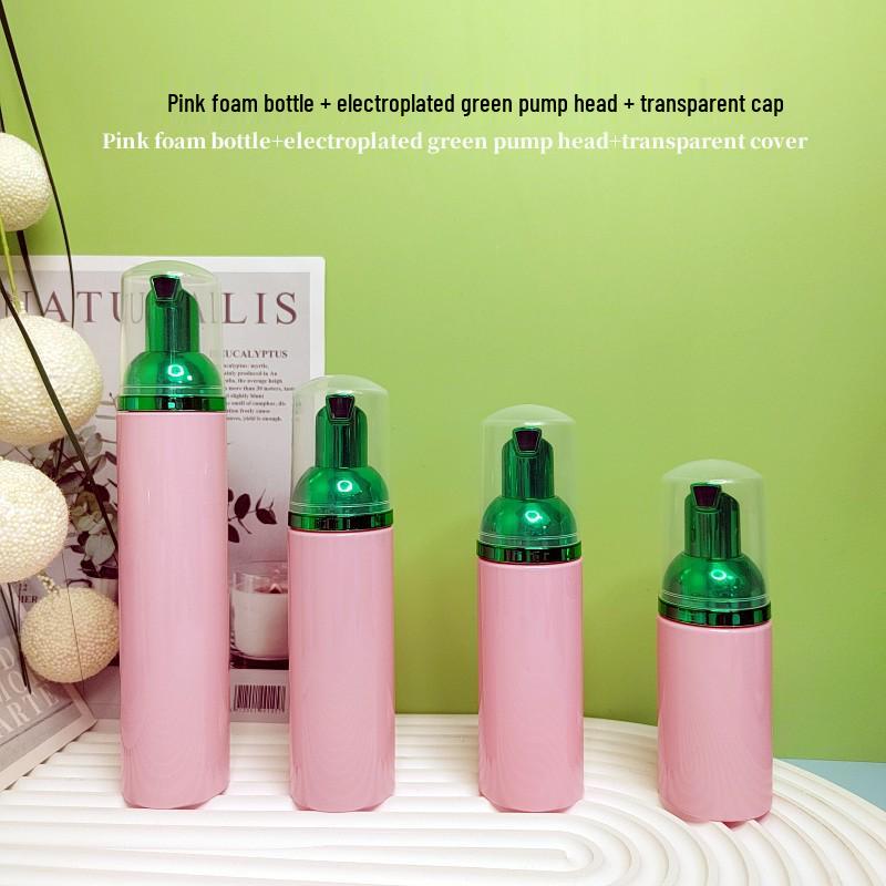 60ml Pink Travel Foaming Intimate Mousse Dispenser Bottle for Eyelash Cleanser