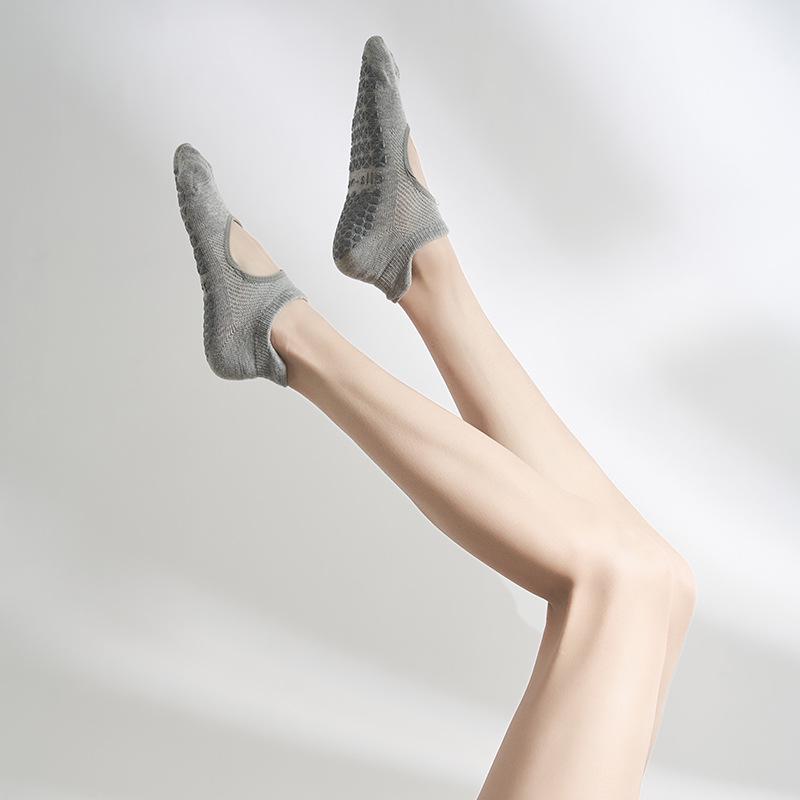 2025 Anti-Slip Women's Yoga & Pilates Socks - Spring/Summer Silicone Grip