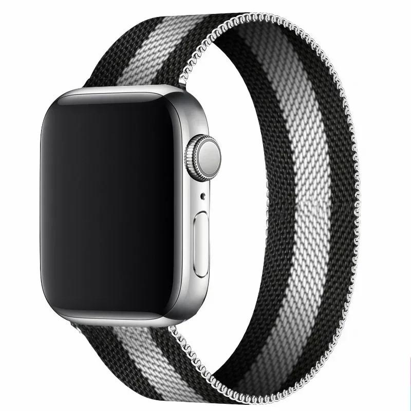 Magnetic Loop Strap For Apple watch Band 44mm 40mm 45mm 41mm 42mm 38mm Stainless Steel Bracelet iWatch Series Ultra 9 8 SE 7 6 5