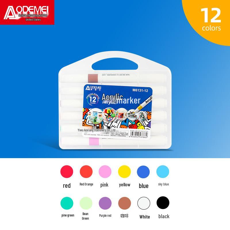 

Morning MG Waterproof Acrylic Markers: 12, 24, 36, 48 Color Sets for Hand-Painted Art and Graffiti.